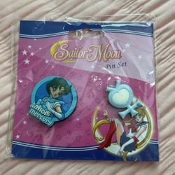 Sailor Moon Mercury Pin Button Set 