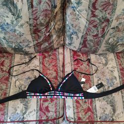 Catalina Coast Banded Halter Triangle Top - Print

