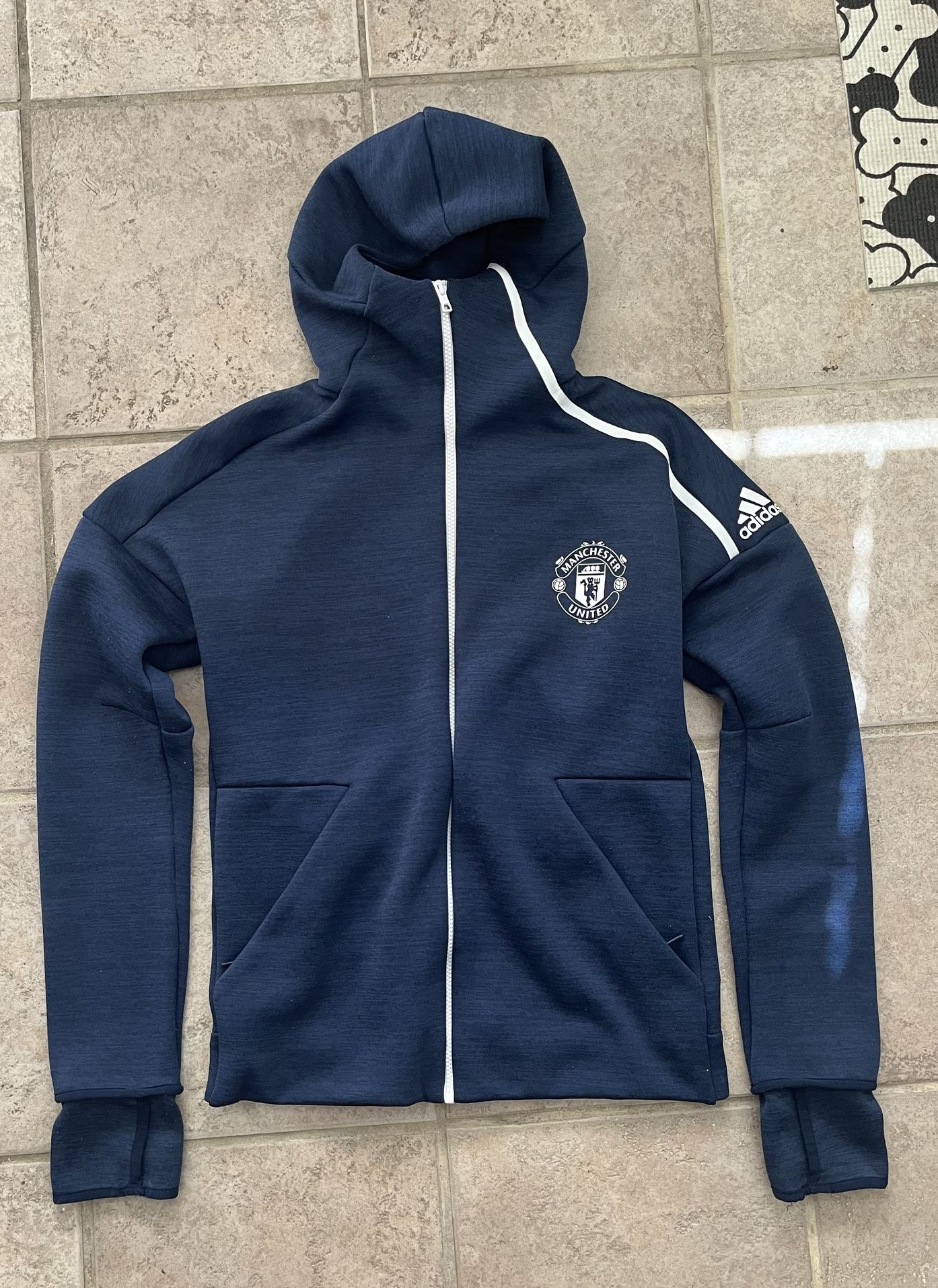 Manchester United Adidas Training Hoodie Mens Size Small