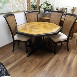 Vintage dining table and chairs