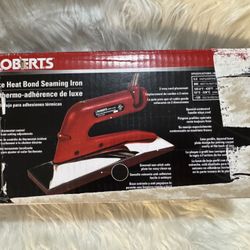 Roberts 10-282G-2 Deluxe Heat Bond Carpet Iron with Non-Stick Grooved Base , Red