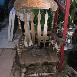 #rocking  Chair #rocker #antique Look #wood #sturdy #project #home #garden # 