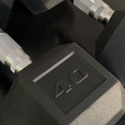40Lb Set Of Two Dumbbells