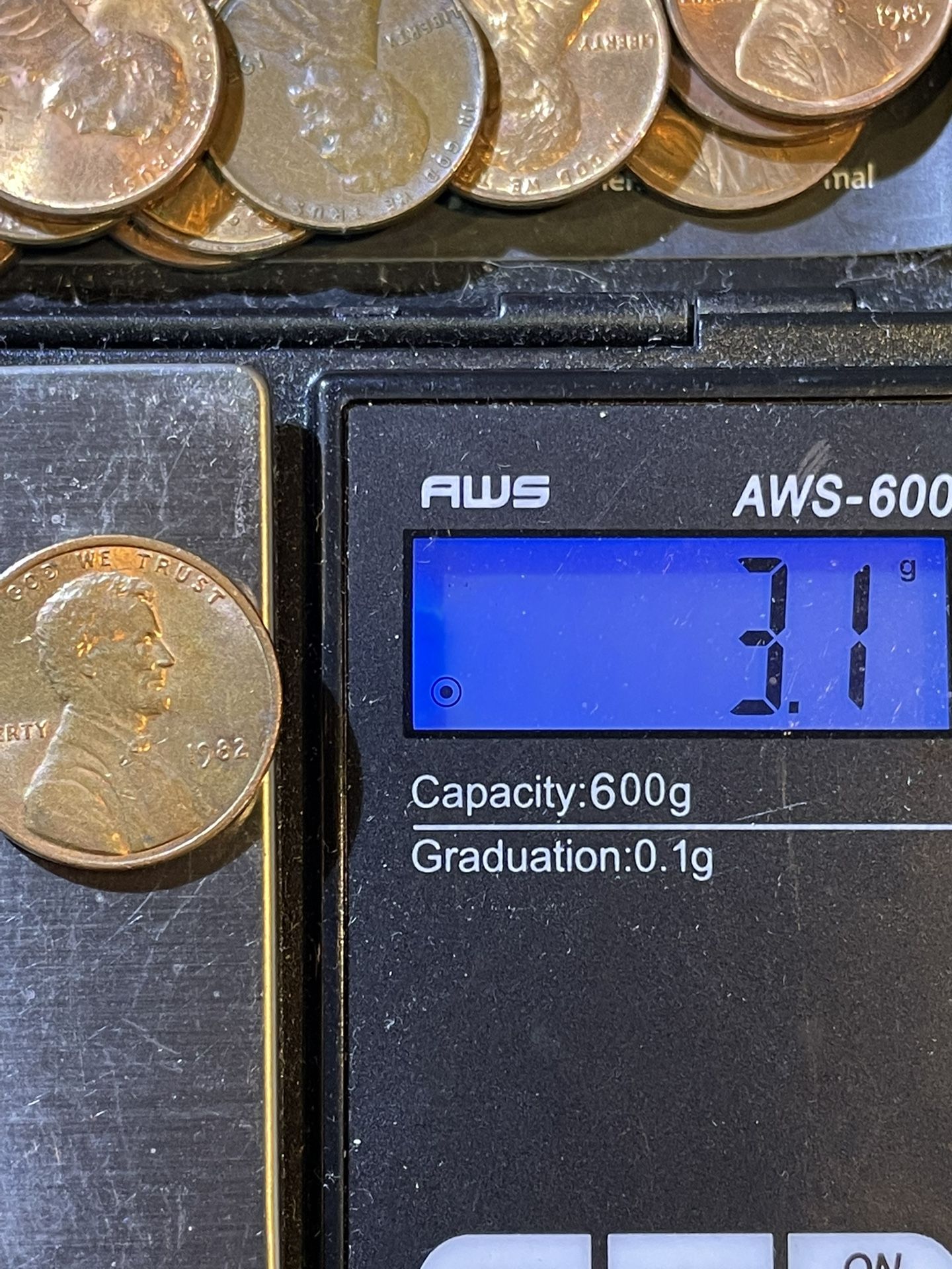 “6”1982 Penny No Mint Mark Small Date Each One Wait 3,1 Graim $$$Each 500,000