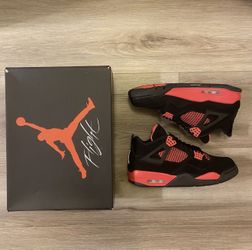 New Nike Air Jordan 4 Retro “Red Thunder” SIZE 10.5 CT8527-016