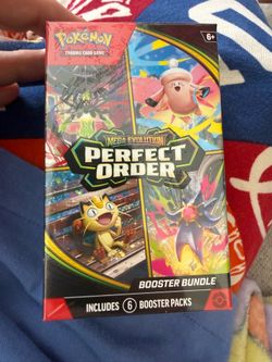 New mega evolution perfect order booster bundle box, not pikachu, charizard
