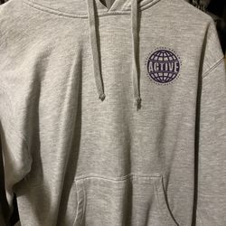 ACTIVE WORLDWIDE GREY HOODIE