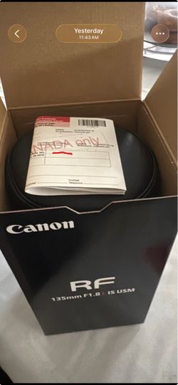 Canon RF 135mm F1.8 L IS USM Lens