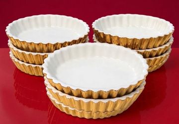 Tart Dishes “ Gilden Glo” Hall China