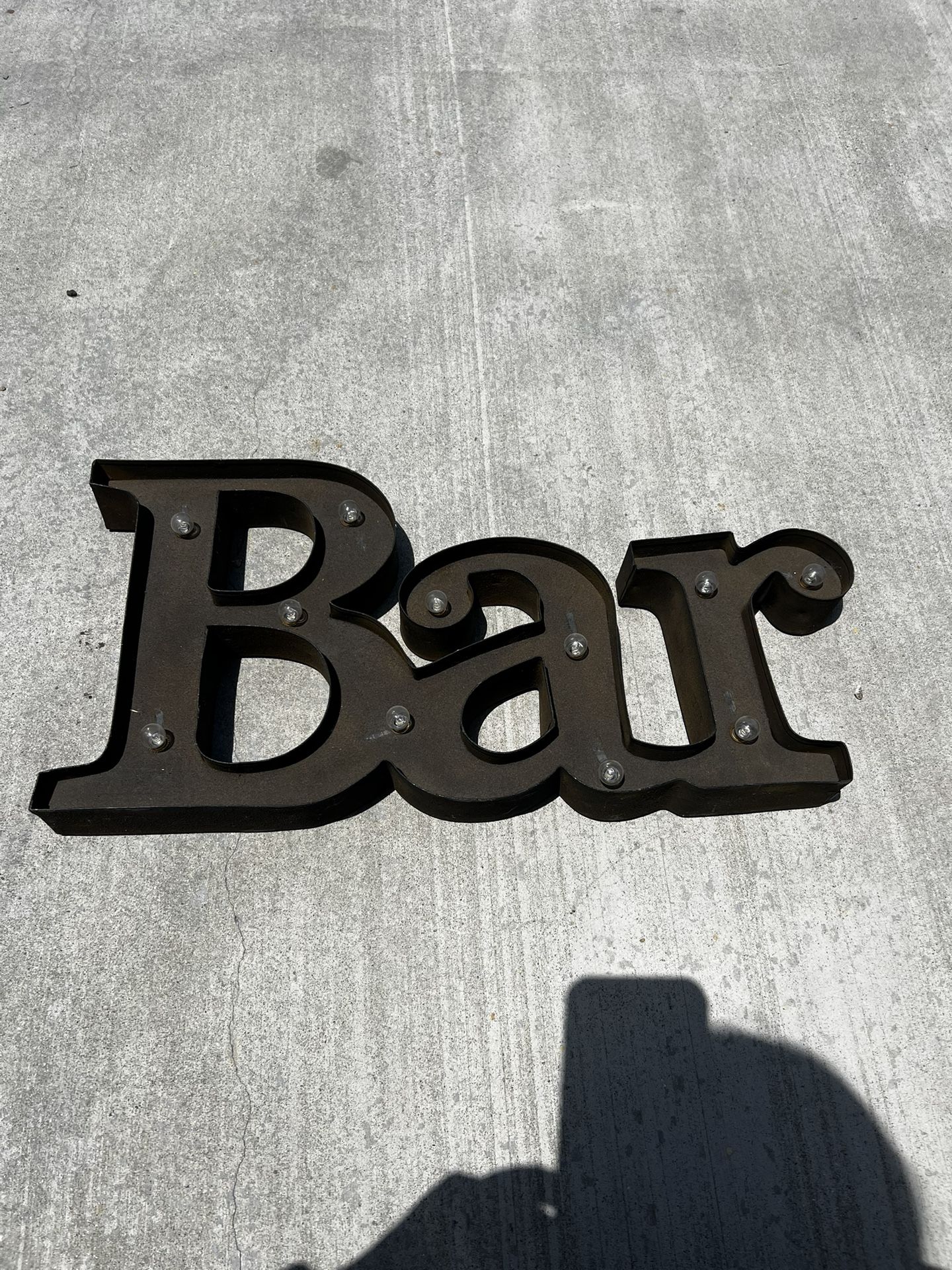 Bar Sign- Lights Up