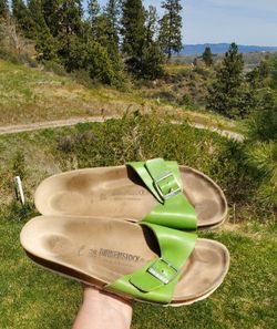 Birkenstock Madrid Big Buckle Leather Sandals Womens Size 8-8.5