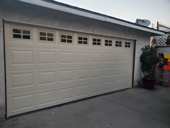 Garage doors and electric gate