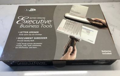 Paper Shredder & Letter Opener Set