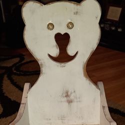 Wooden Teddy Bear Rocking Chair 