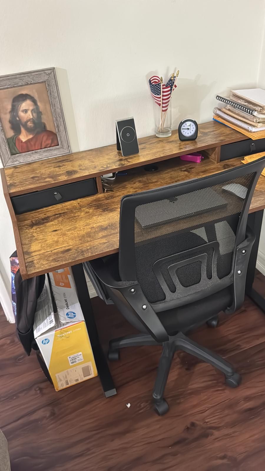 Adjustable Office Desk With Chair