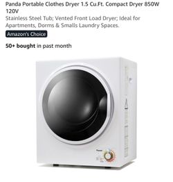 Panda Portable Compact Clothes Dryer 1.5 Cu.Ft.