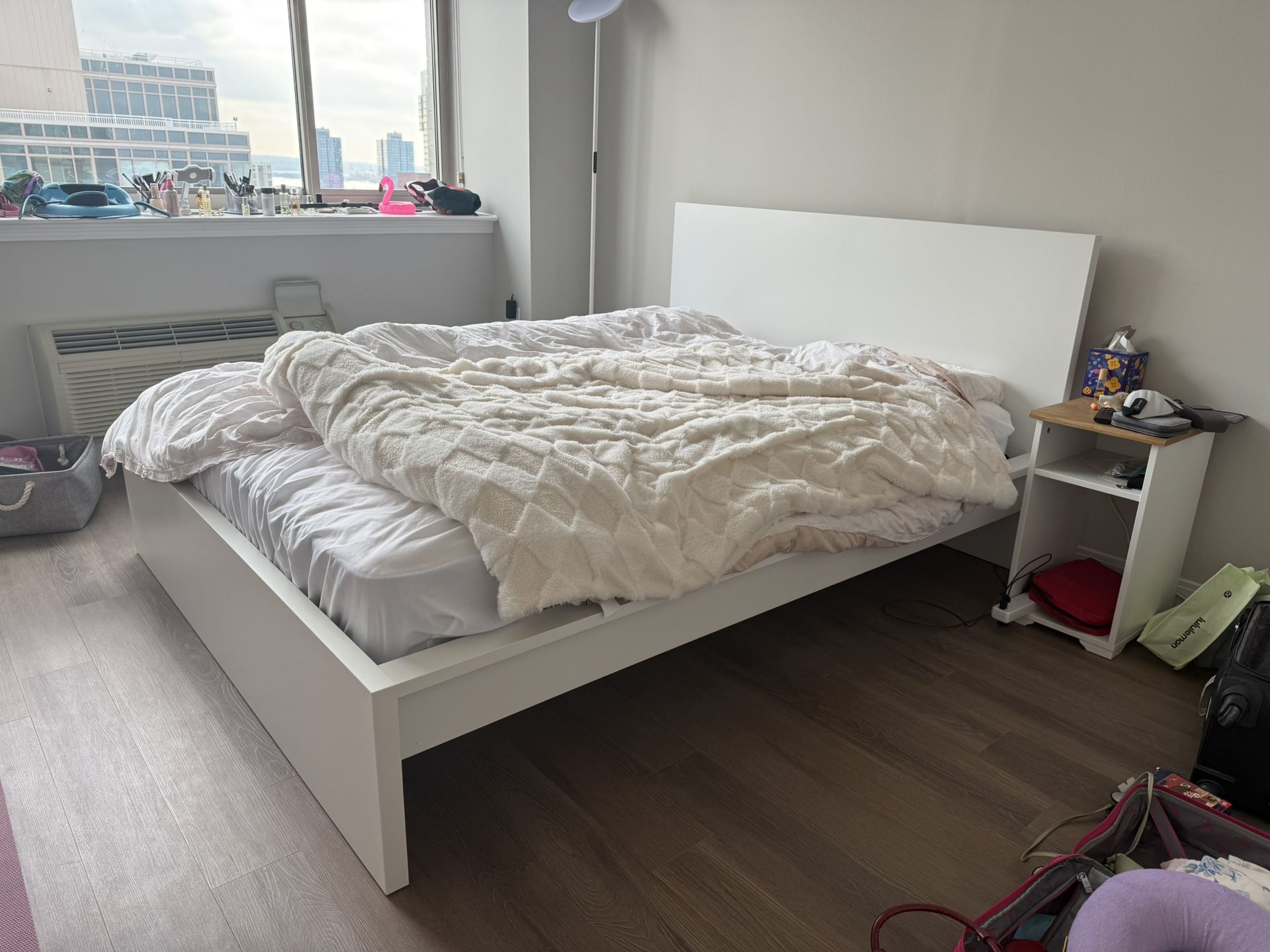 IKEA Bed frame + Mattress Firm Queen
