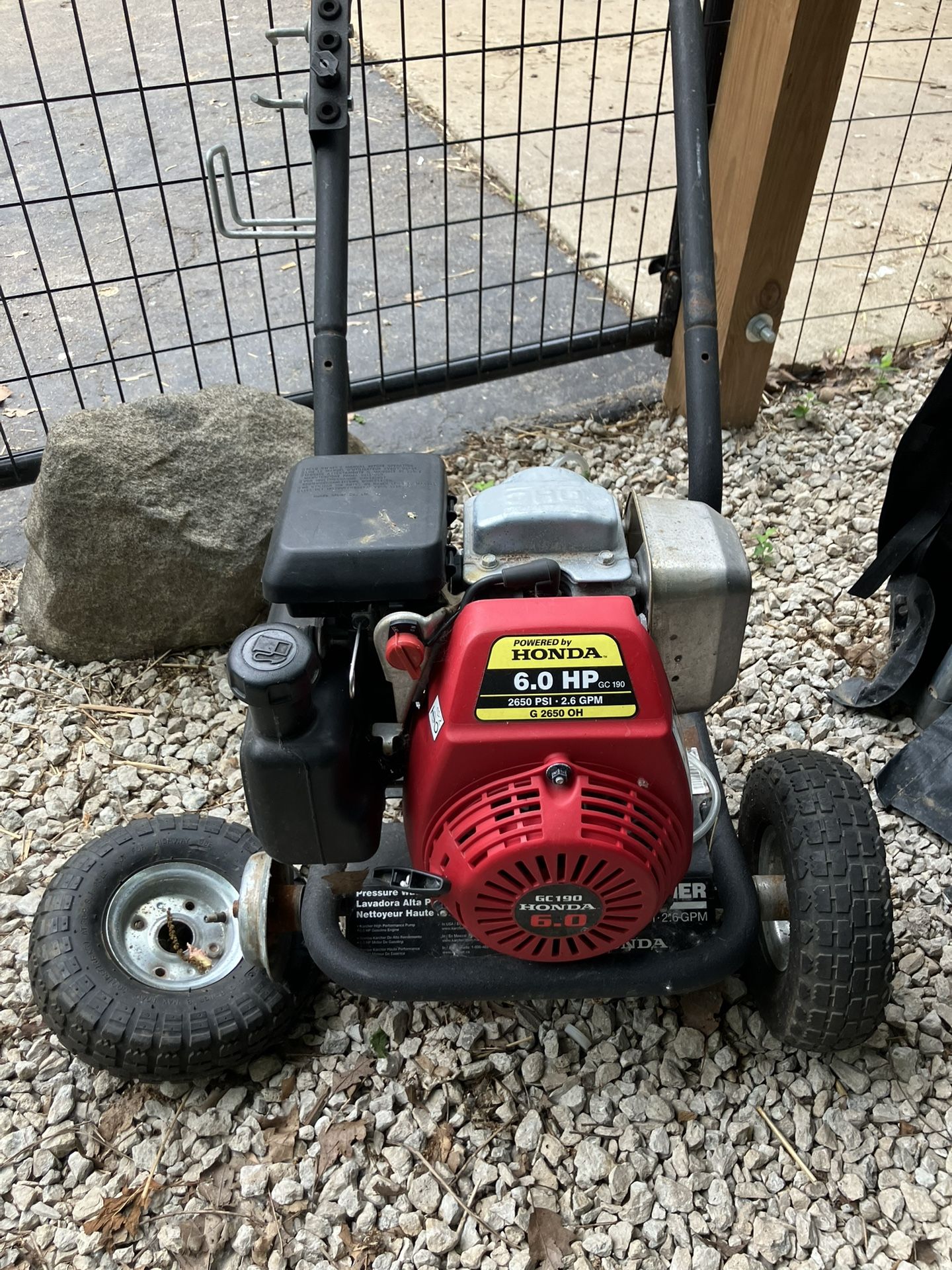 Honda power washer 6 horse 2650 psi