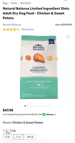 Natural Balance Limited Ingredient Chicken & Sweet Potato Dry Dog Food