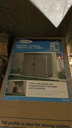 Suncast Modernist 6 ft. W x 5 ft. D Resin Vertical Storage Shed