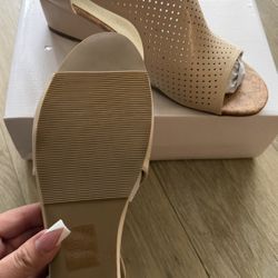 Beige Wedge Size 7.5