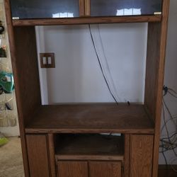 Solid Wood Entertainment Center 