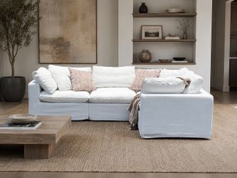 FREE IN HOME DELIVERY - Like New White Cloud Couch