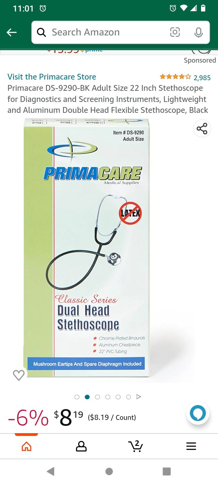 99 Primacare Stethoscopes