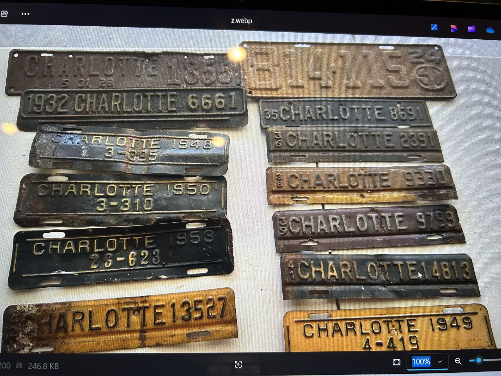 12 Vintage North Carolina And 1 Vintage South Carolina Tags