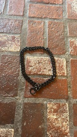 Fancy black dog chain L/XL