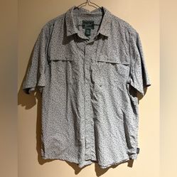 Woolrich Feather Button Down Tee Shirt Size XL Men's