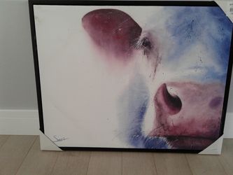 Cow painting.29.5 by 24 inches.