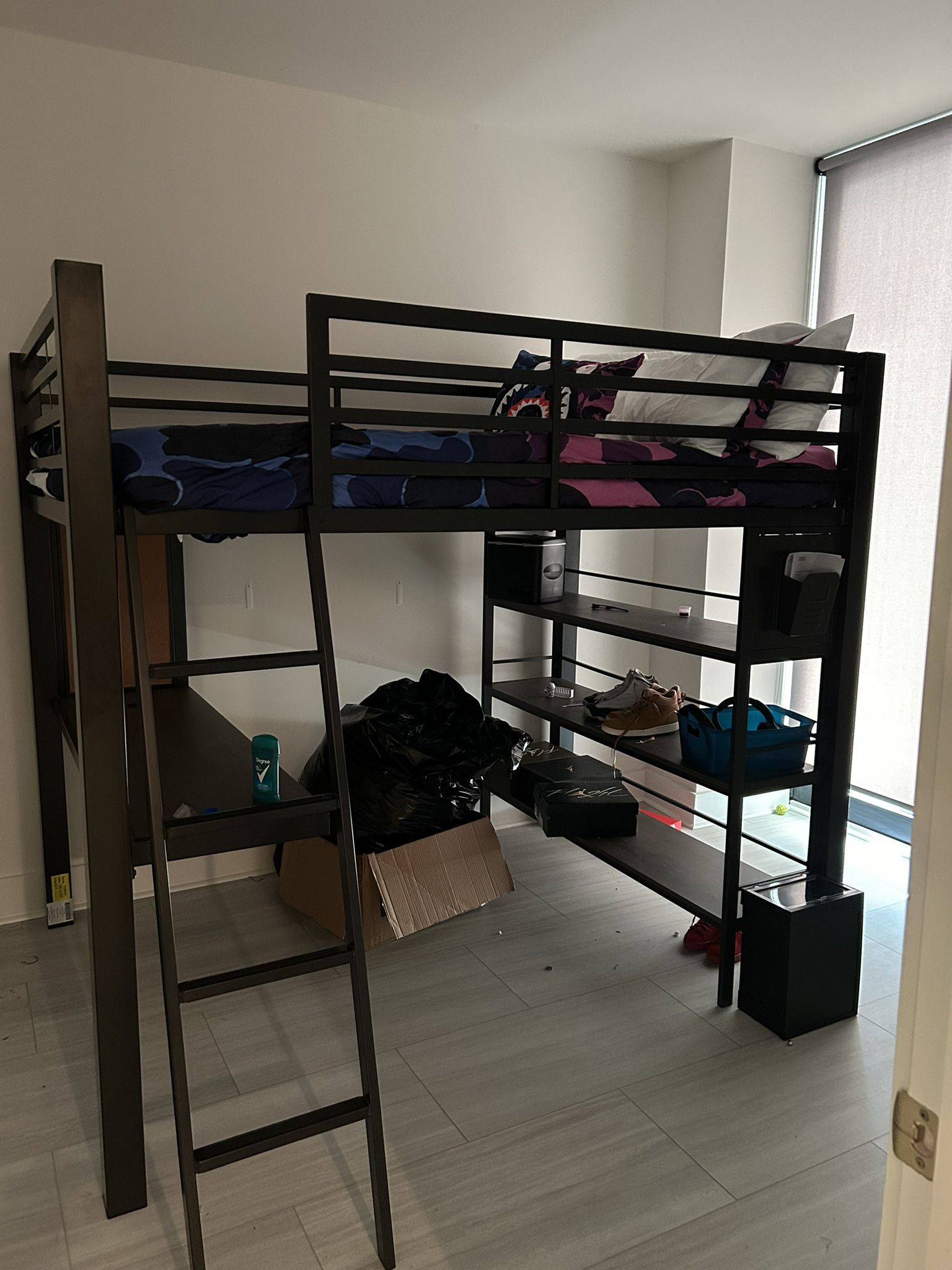 Full Size Bunk Bed With Desk