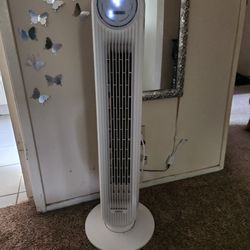 Dreo Oscillating Quiet Tower Fan, Smart Floor Fans for Bedroom, Standing Bladeless Fan with Remote