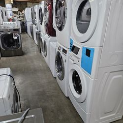 Huge Sale Warehouse Full Of Nice Like Brand New Washer Dryer Fridge Stove Oven Stackable Free Warranty Only 65for Financing 90day TO Pay 