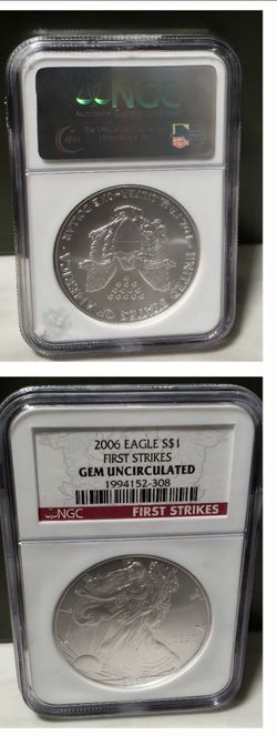 Gem Uncirculated 2006 American Silver Eagle Coin
