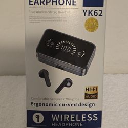 NIB Borofone BE8 Wireless Earbuds Earphone YK62 Ergonomic Curved Design