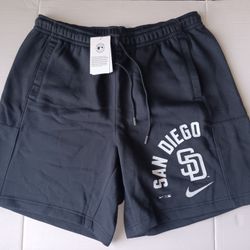 XXL San Diego Padres Nike Men's Black Arched Kicker Shorts - Standard Fit - Straight Leg 