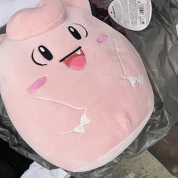 Clefairy Pokemon Squishmallow 12in