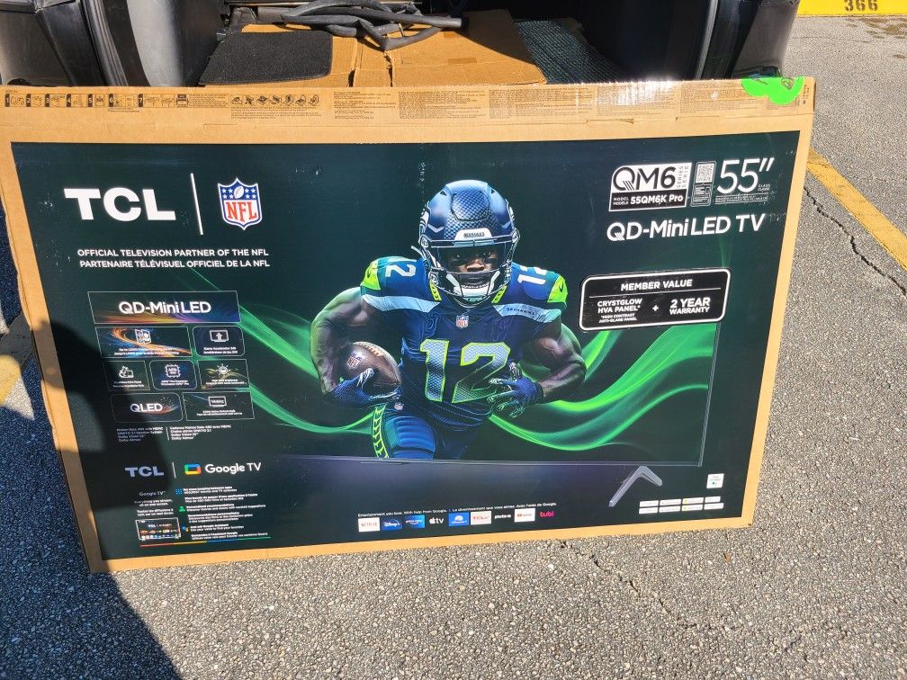 Tv Box 55 Inches New