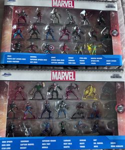 Marvel Nanofigs 100% Die Cast Mini Figures 2 Boxes With 20 Figures Each