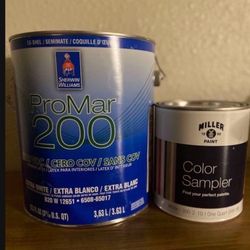 Brand New Sherwin Williams Hint Of Vanilla Egshel Paint