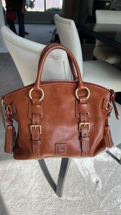 Dooney and Burke brown leather satchel