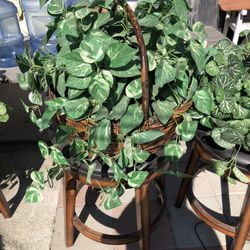 Fake Plants W/Baskets