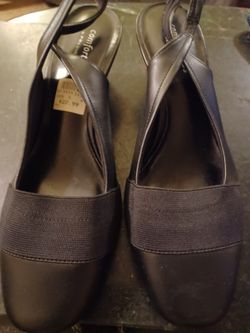 Women's black sling back shoes shoes