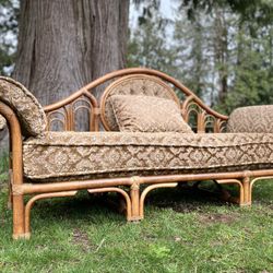 Vintage Rattan Sofa 