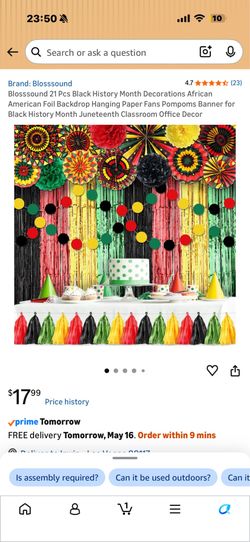 Blosssound 21 Pcs Black History Month Decorations