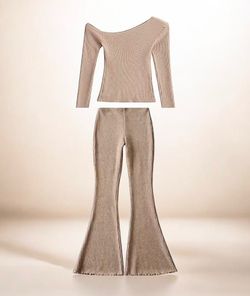 Brand New Off Shoulder Two Piece Set-S