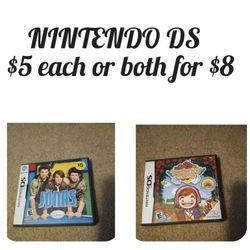 Nintendo  DS Games JONAS & Gardening Mama