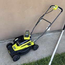 Ryobi 40v Push Lawn Mower wit 6.0 Ah Battery and Charger